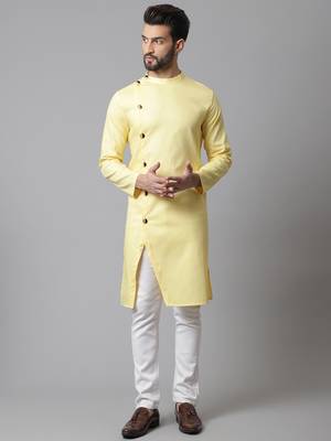 Sherwani kurta with asymetrical cut 2