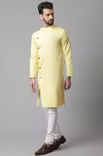 Sherwani kurta with asymetrical cut
