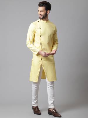 Sherwani kurta with asymetrical cut 5