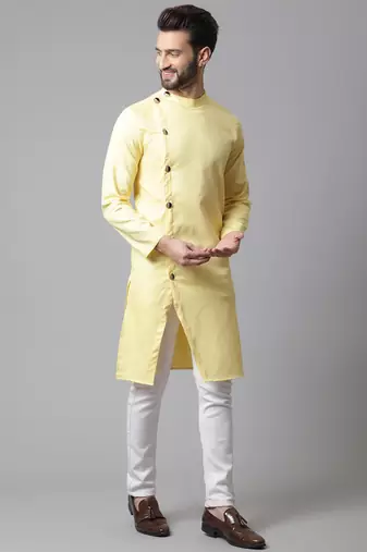 Sherwani kurta with asymetrical cut
