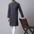 Pure cotton kurta with band collar