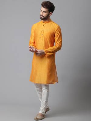Check kurta with band collar 3
