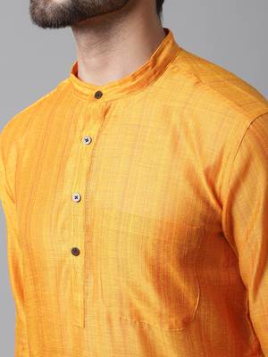 Check kurta with band collar 5