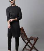 Sherwani kurta with asymetrical cut