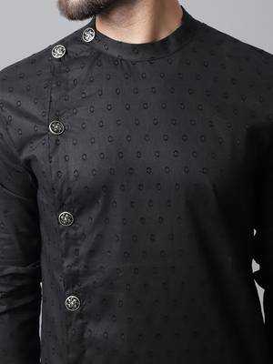 Sherwani kurta with asymetrical cut 5