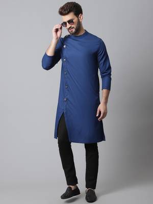 Sherwani kurta with asymetrical cut 1