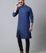 Sherwani kurta with asymetrical cut