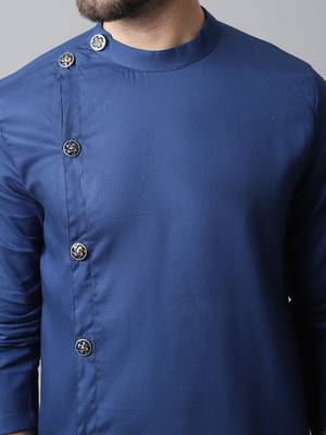 Sherwani kurta with asymetrical cut 5