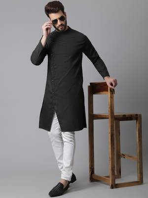 Sherwani kurta with asymetrical cut 1
