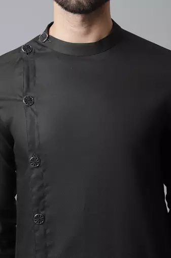 Sherwani kurta with asymetrical cut