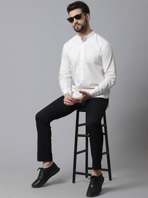 Short kurta with band collar 1