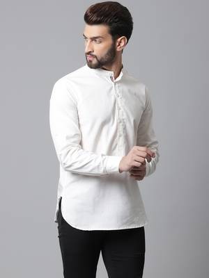 Short kurta with band collar 3