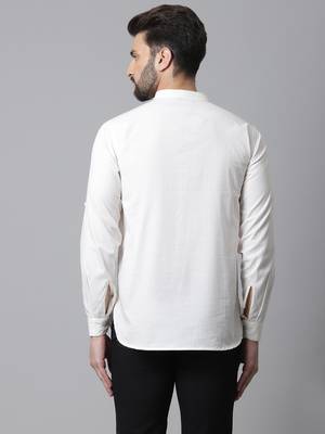 Short kurta with band collar 4