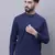 Pure cotton short kurta with band collar