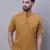 Pure cotton short kurta with band collar