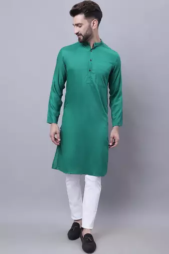 Kurta with band collar