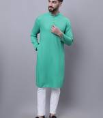kurta with band collar