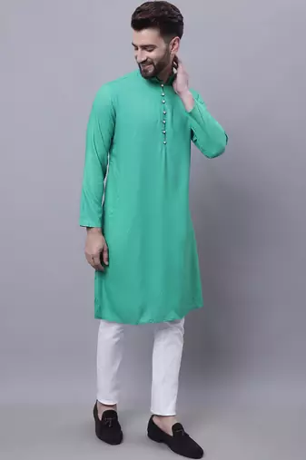 kurta with band collar