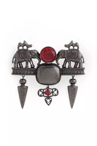 Jungi Haathi Brooch