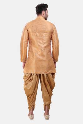 Avaeta Woven Yellow Jacquard Sherwani With Patiyala 3