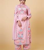 Designer Party Wear Look Top, Palazzo & Dupatta Set