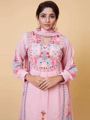 Designer Party Wear Look Top, Palazzo & Dupatta Set 3