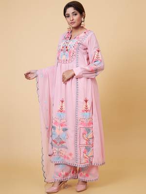 Designer Party Wear Look Top, Palazzo & Dupatta Set 4