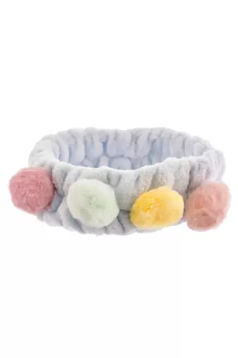 4 ball faux fur hairband