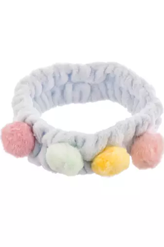 4 ball faux fur hairband