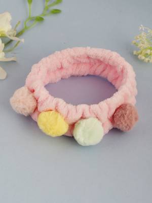 Pink faux fur tweety hairband 1