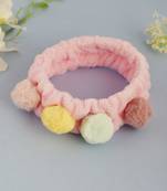 Pink faux fur tweety hairband