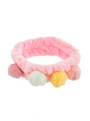 Pink faux fur tweety hairband 2