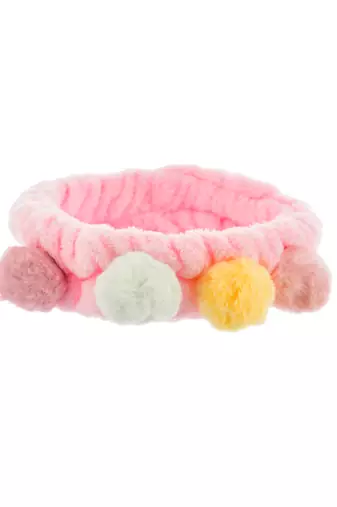 Pink faux fur tweety hairband