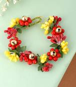 Multicolor bridal hair vine accessory set