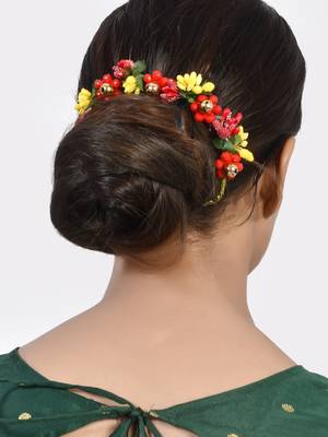 Multicolor bridal hair vine accessory set 2