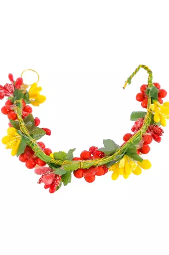 Multicolor bridal hair vine accessory set