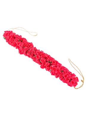 Pink french ribbon hair accessory set 4