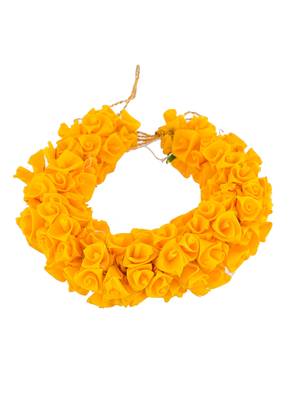 White faux mogra flower hair accessory for bun 3