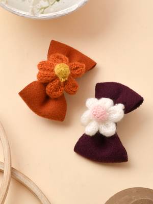 Set of 2 bow hair clip accessory 1
