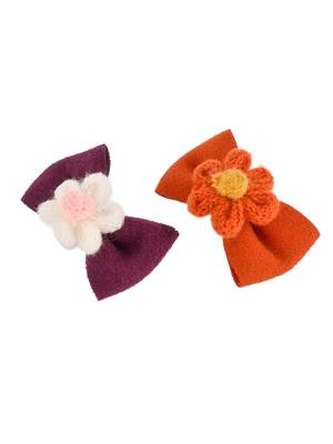 Set of 2 bow hair clip accessory 2