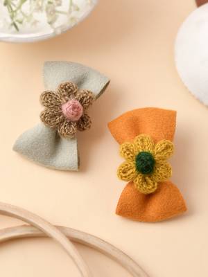 Set of 2 bow hair clip accessory 1