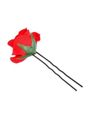 Set of 10 red floral u pin hair accessory set 4