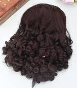 Curly hair extension with hairclip