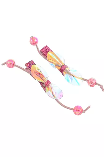 Set of 4 glitter bow hair accessory