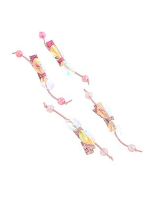 Set of 4 glitter bow hair accessory 3