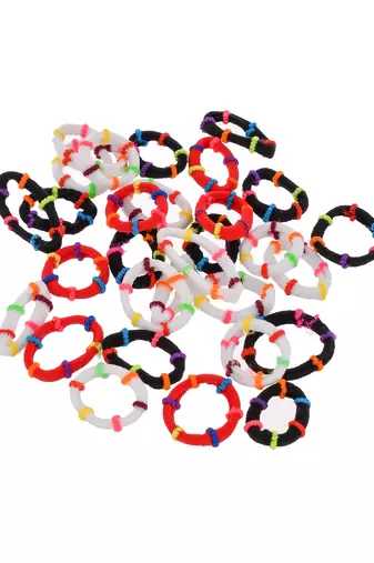 Set of 30 rubberband ponytail holder