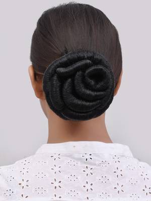 Black hair bun holder juda cover 2