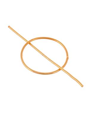 Circular gold plated hair accessory 3