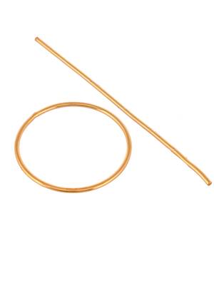 Circular gold plated hair accessory 4