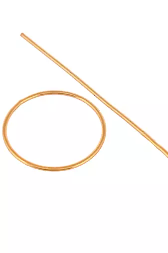 Circular gold plated hair accessory